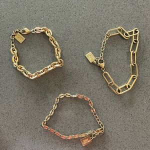 Miranda Frye gold bracelets